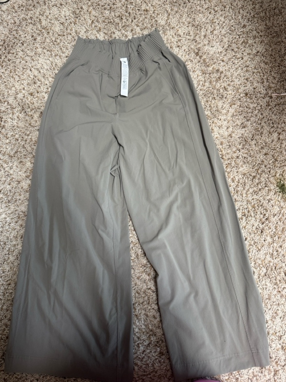 lululemon athletica Olive Green Wide Leg Track Pants